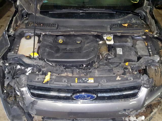 1FMCU9J90EUB30195 - 2014 FORD ESCAPE TIT GRAY photo 7