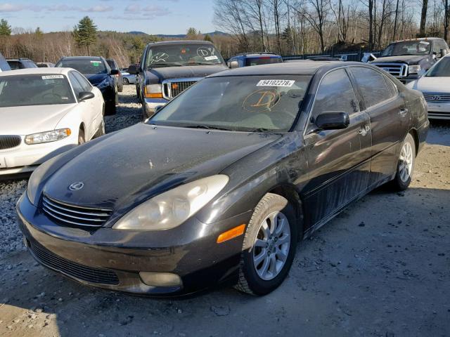 JTHBF30G620084669 - 2002 LEXUS ES 300 BLACK photo 2