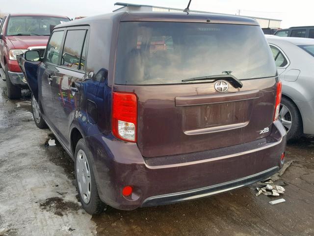 JTLZE4FE1DJ044354 - 2013 TOYOTA SCION XB 栗色 照片 3