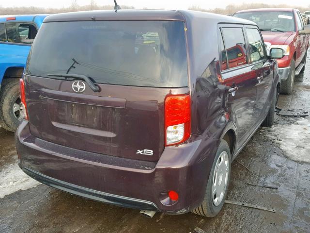 JTLZE4FE1DJ044354 - 2013 TOYOTA SCION XB 栗色 照片 4