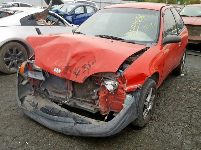 2C1MR2263T6758623 - 1996 GEO METRO BASE RED photo 2