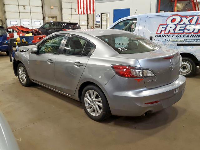 JM1BL1W78C1596144 - 2012 MAZDA 3 I GRAY photo 3