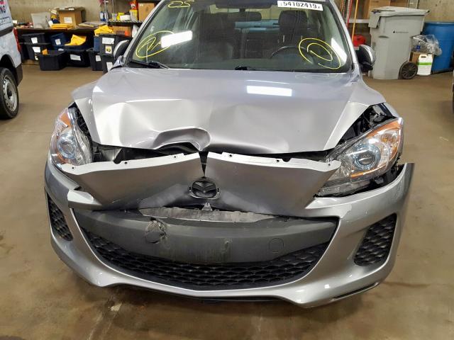 JM1BL1W78C1596144 - 2012 MAZDA 3 I GRAY photo 9