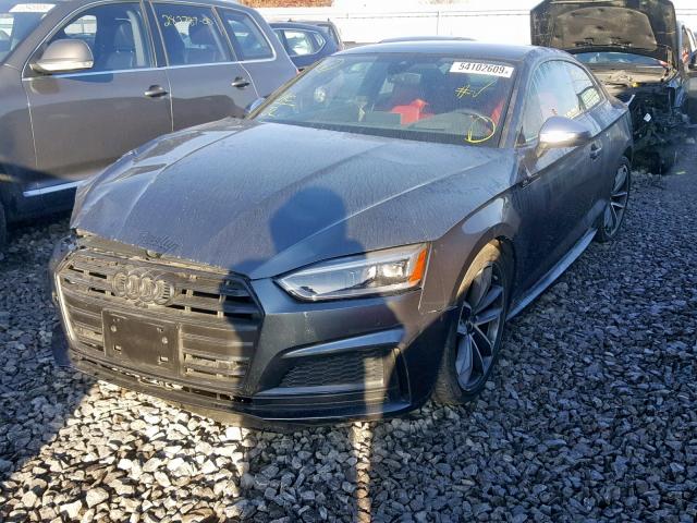 WAUR4AF55JA034707 - 2018 AUDI S5 PRESTIG GRAY photo 2