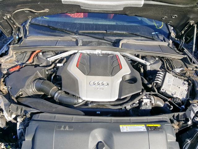 WAUR4AF55JA034707 - 2018 AUDI S5 PRESTIG GRAY photo 7