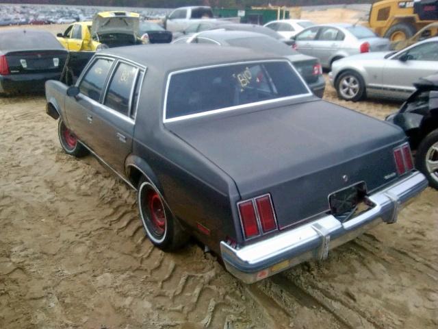 1G3GR69A9FR399367 - 1985 OLDSMOBILE CUTLASS SU CHARCOAL photo 3