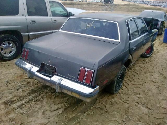 1G3GR69A9FR399367 - 1985 OLDSMOBILE CUTLASS SU CHARCOAL photo 4