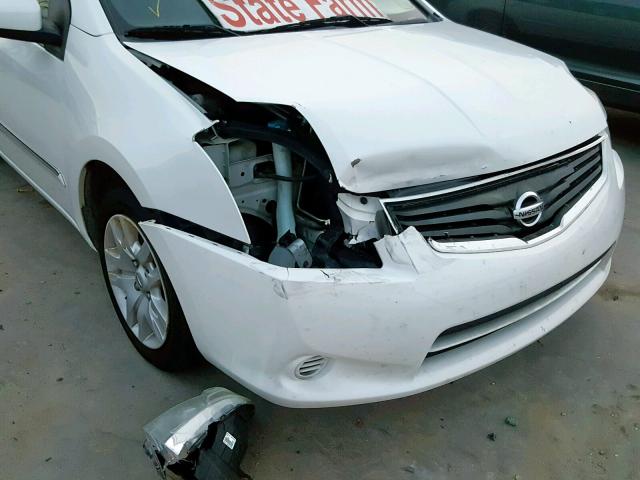 3N1AB6AP3BL666050 - 2011 NISSAN SENTRA 2.0 WHITE photo 9