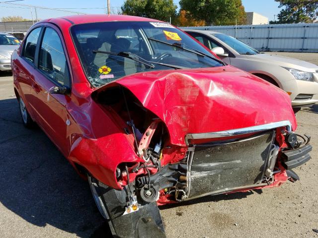 KL1TG56607B074641 - 2007 CHEVROLET AVEO LT RED photo 1