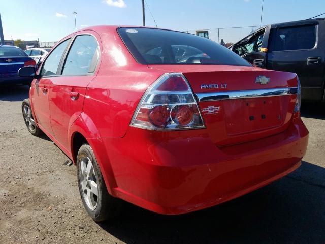 KL1TG56607B074641 - 2007 CHEVROLET AVEO LT RED photo 3