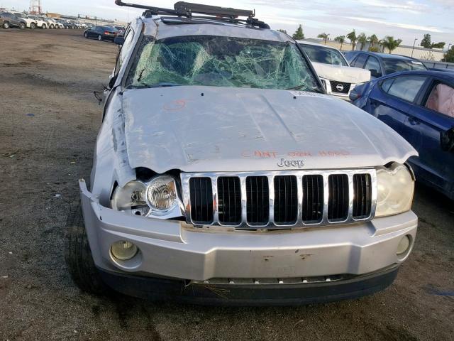 1J4HS58N85C731687 - 2005 JEEP GRAND CHER SILVER photo 9