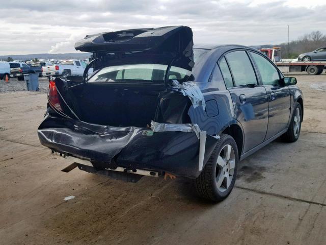 1G8AL55F57Z125310 - 2007 SATURN ION LEVEL BLUE photo 4
