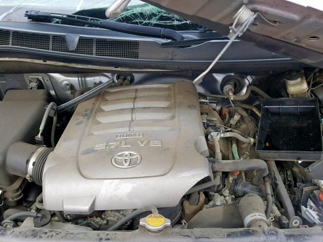 5TFDV54188X081352 - 2008 TOYOTA TUNDRA CRE SILVER photo 7