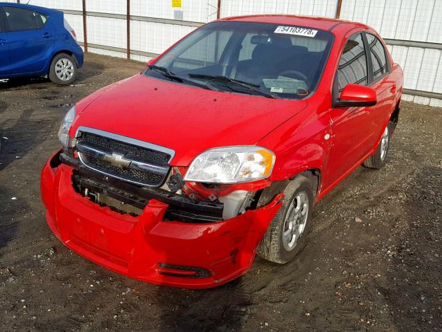 KL1TD56697B172771 - 2007 CHEVROLET AVEO BASE 红色 照片 2