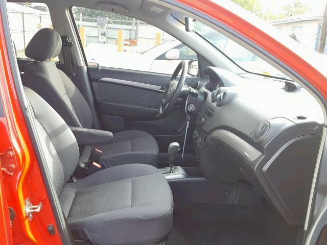 KL1TD56697B172771 - 2007 CHEVROLET AVEO BASE 红色 照片 5