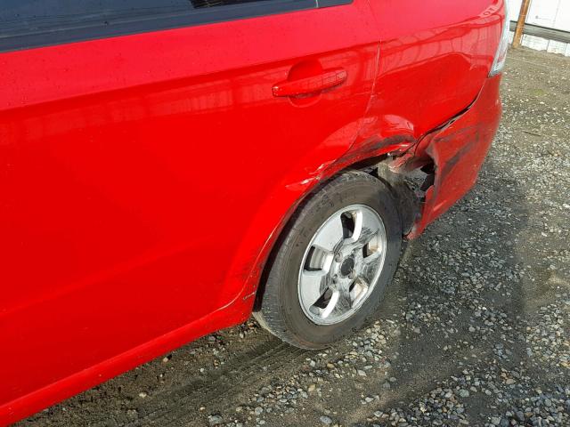 KL1TD56697B172771 - 2007 CHEVROLET AVEO BASE 红色 照片 9