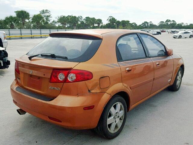 KL5JJ66Z75K156080 - 2005 SUZUKI RENO LX ORANGE photo 4