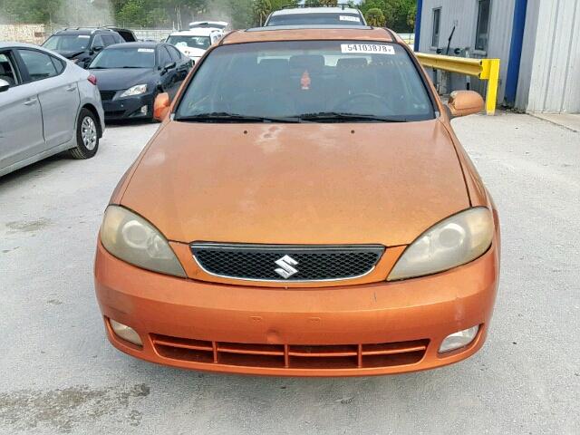 KL5JJ66Z75K156080 - 2005 SUZUKI RENO LX ORANGE photo 9