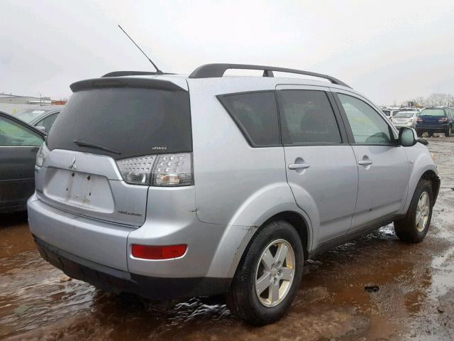 JA4LT21W38Z004953 - 2008 MITSUBISHI OUTLANDER SILVER photo 4