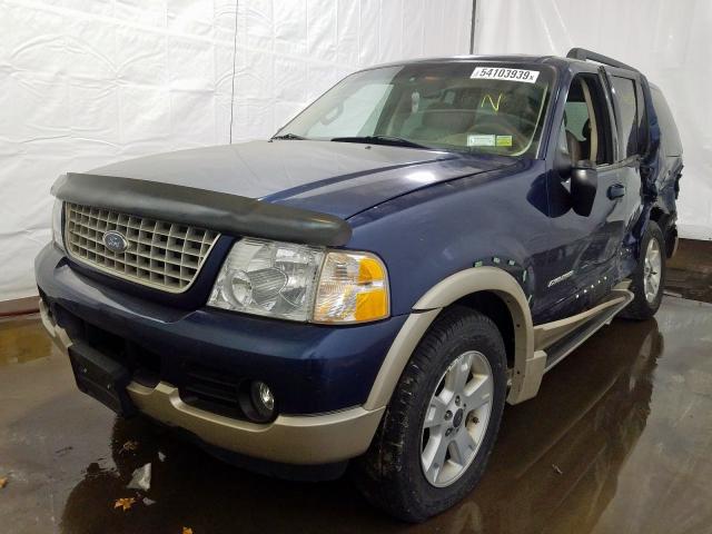 1FMDU64W75UA10432 - 2005 FORD EXPLORER E BLUE photo 2