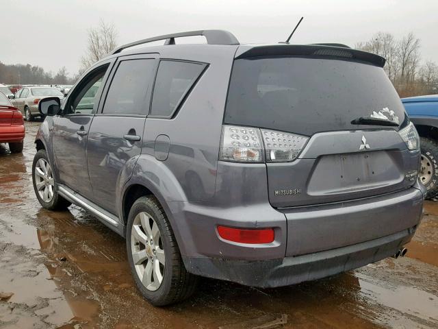 JA4JS4AX2AZ003457 - 2010 MITSUBISHI OUTLANDER GRAY photo 3