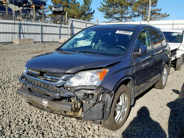 5J6RE4H71BL046806 - 2011 HONDA CR-V EXL GRAY photo 2