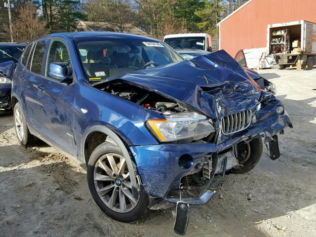 5UXWX9C51E0D29283 - 2014 BMW X3 XDRIVE2 BLUE photo 1