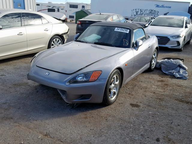 JHMAP11443T004352 - 2003 HONDA S2000 CHARCOAL photo 2