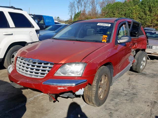 2C4GM68415R672174 - 2005 CHRYSLER PACIFICA T RED photo 2