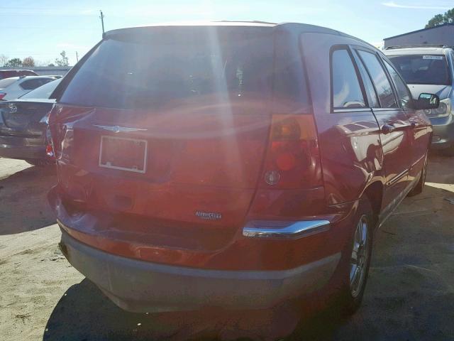 2C4GM68415R672174 - 2005 CHRYSLER PACIFICA T RED photo 4