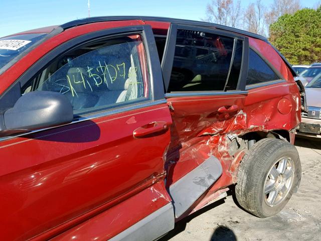 2C4GM68415R672174 - 2005 CHRYSLER PACIFICA T RED photo 9