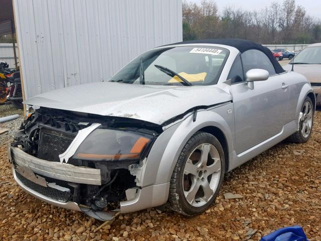 TRUTC28N121042227 - 2002 AUDI TT SILVER photo 2