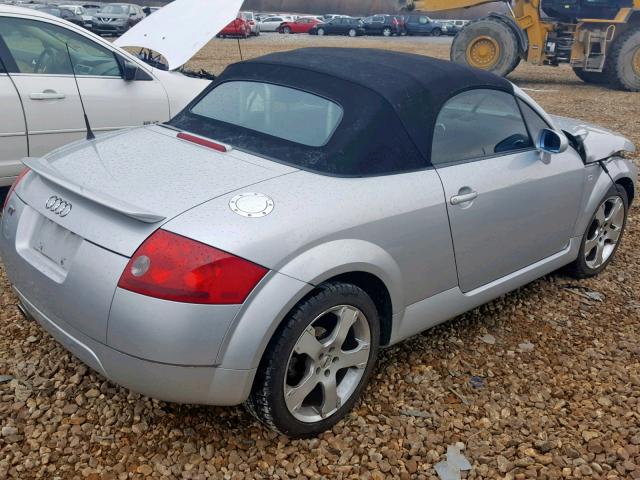 TRUTC28N121042227 - 2002 AUDI TT SILVER photo 4