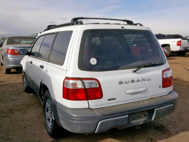 JF1SF63571H702486 - 2001 SUBARU FORESTER L WHITE photo 3