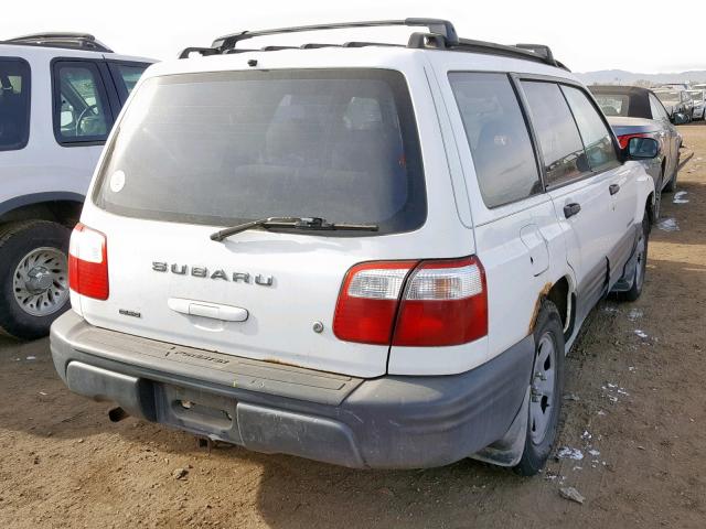 JF1SF63571H702486 - 2001 SUBARU FORESTER L WHITE photo 4