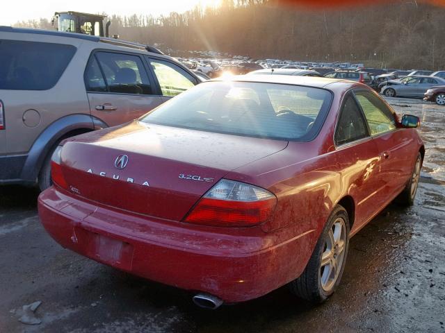 19UYA42613A013767 - 2003 ACURA 3.2CL TYPE RED photo 4
