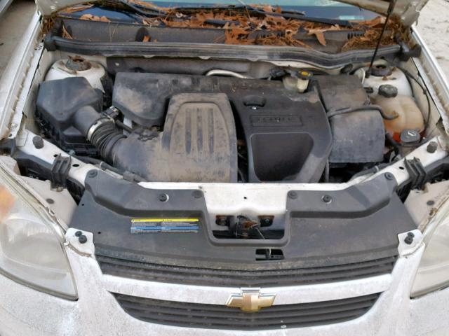 1G1AL55F277267835 - 2007 CHEVROLET COBALT LT WHITE photo 7