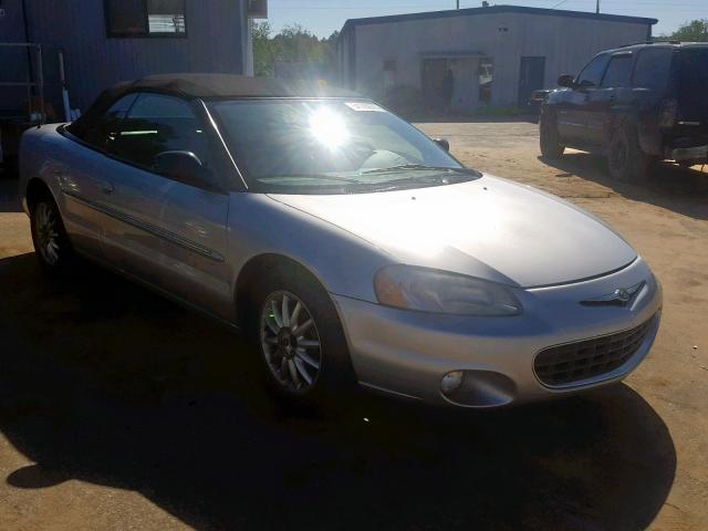 1C3EL55U11N556767 - 2001 CHRYSLER SEBRING LX SILVER photo 1