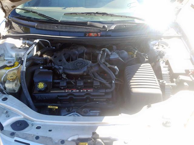 1C3EL55U11N556767 - 2001 CHRYSLER SEBRING LX SILVER photo 7