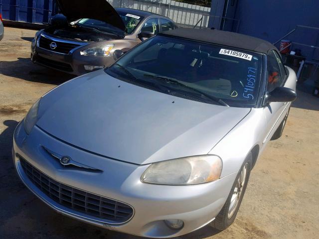 1C3EL55U11N556767 - 2001 CHRYSLER SEBRING LX SILVER photo 9