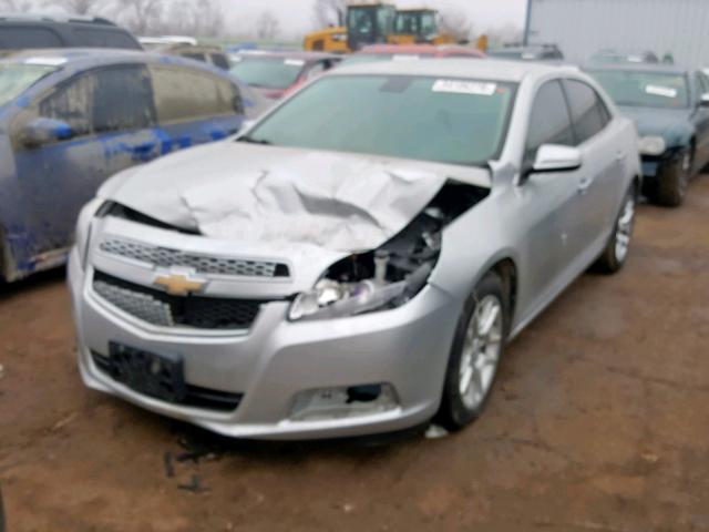 1G11D5RR9DF107194 - 2013 CHEVROLET MALIBU 1LT SILVER photo 2