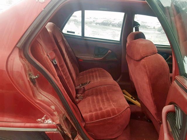 1G4NJ54N3PC302117 - 1993 BUICK SKYLARK LI BURGUNDY photo 6