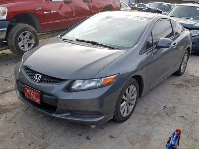 2HGFG3B18CH503743 - 2012 HONDA CIVIC EXL GRAY photo 2