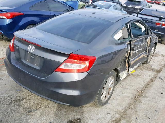 2HGFG3B18CH503743 - 2012 HONDA CIVIC EXL GRAY photo 4