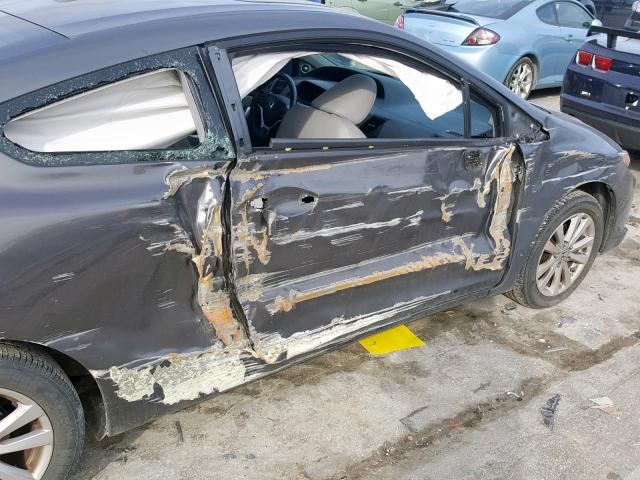 2HGFG3B18CH503743 - 2012 HONDA CIVIC EXL GRAY photo 9