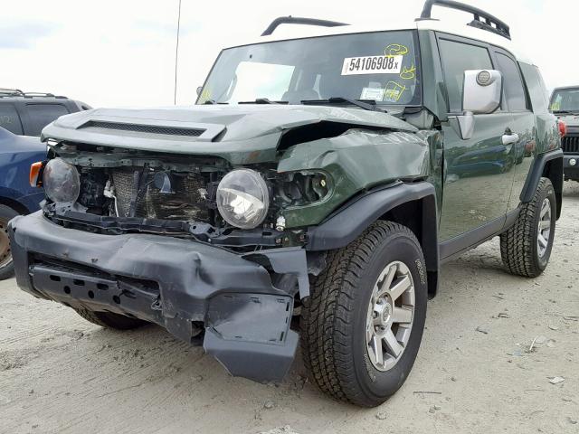 JTEBU4BF0EK186832 - 2014 TOYOTA FJ CRUISER GREEN photo 2