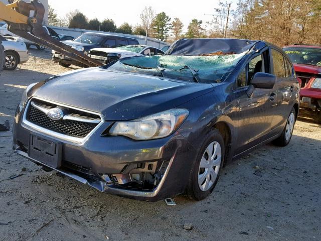 JF1GPAA64FH292223 - 2015 SUBARU IMPREZA BA GRAY photo 2