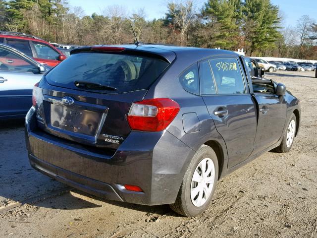 JF1GPAA64FH292223 - 2015 SUBARU IMPREZA BA GRAY photo 4