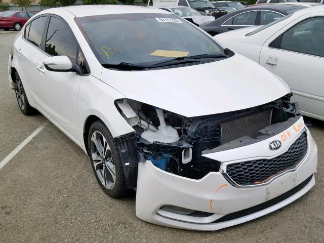 KNAFX4A81G5465558 - 2016 KIA FORTE EX WHITE photo 1