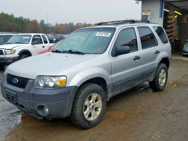 1FMYU93136KB65209 - 2006 FORD ESCAPE XLT SILVER photo 2